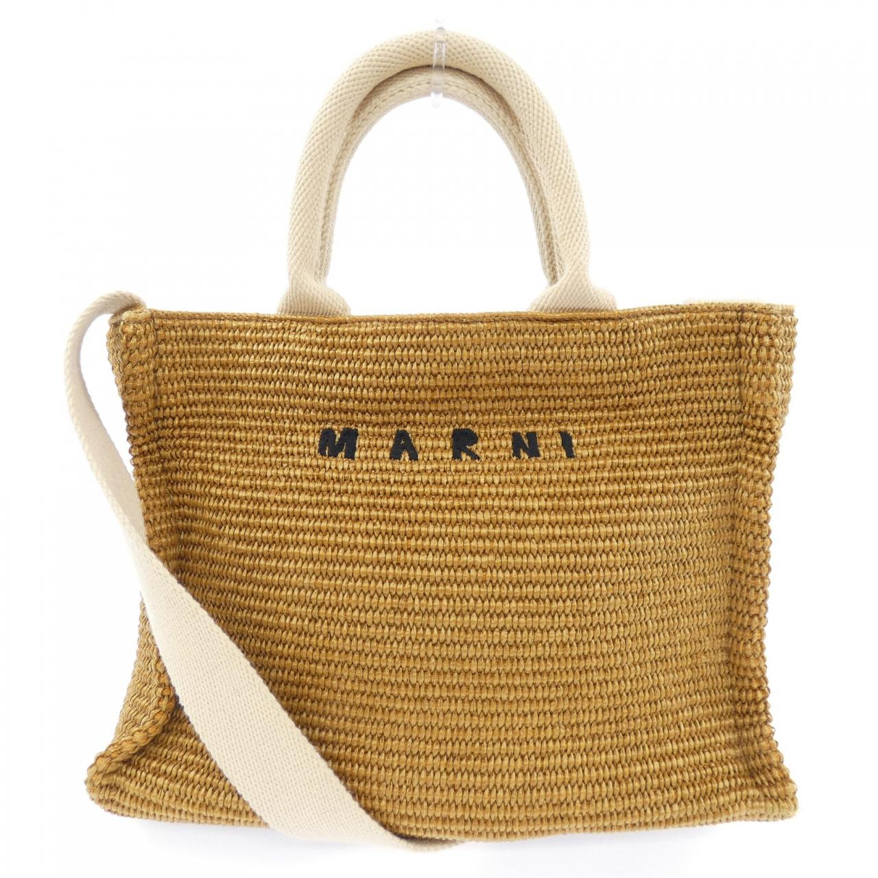 Marni EAST-WEST Tote Bag Cotton Nylon Tote Bag
