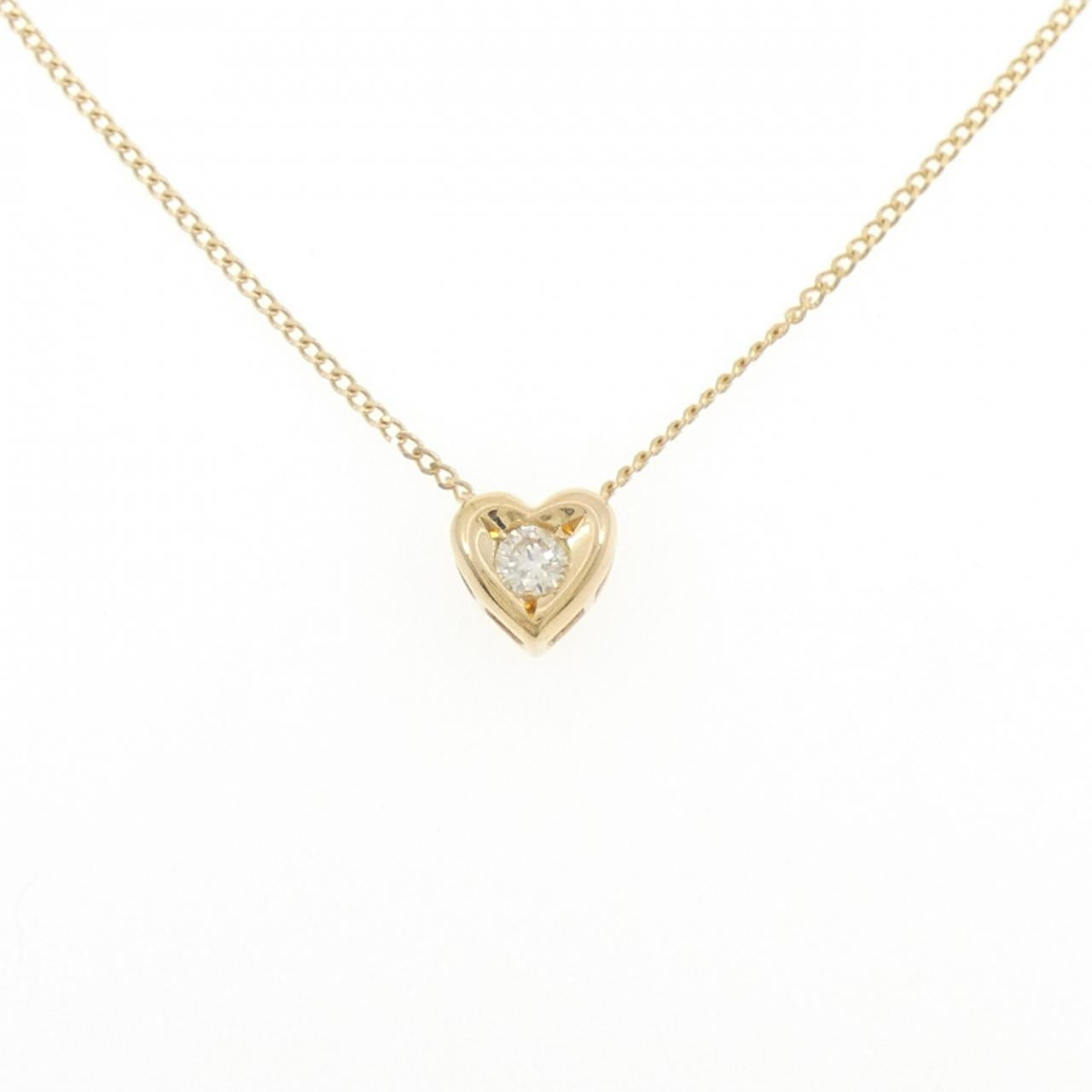 Au750 Heart Diamond Necklace