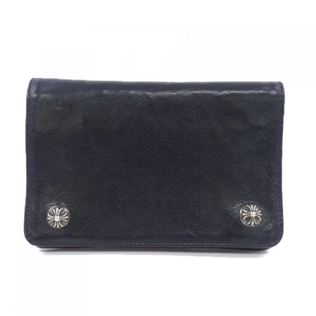 Chrome Hearts 2ZIP Leather Wallet