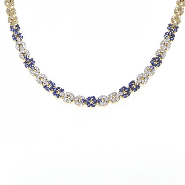 Picchiotti Au750 Sapphire Diamond Necklace
