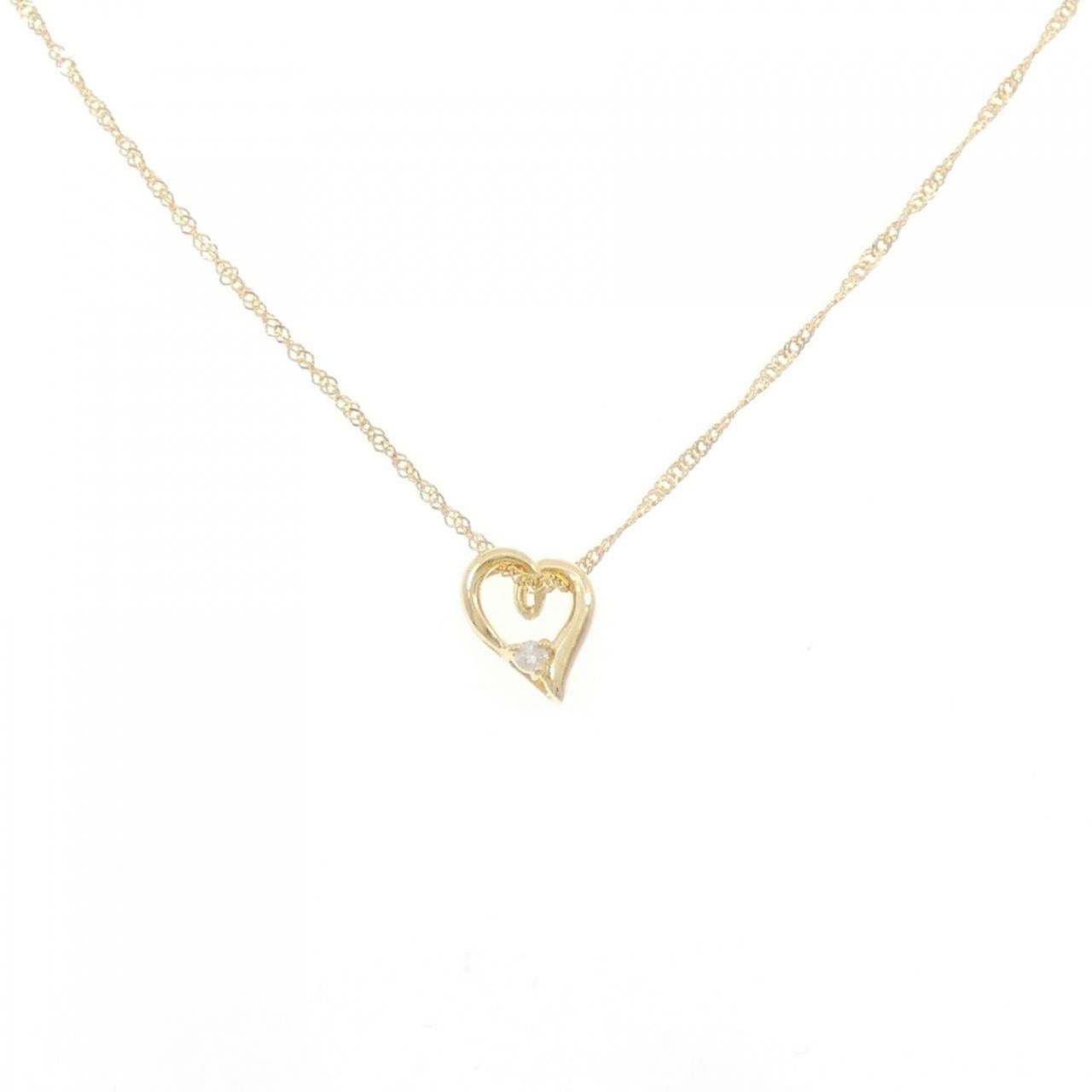 Au750 Heart Diamond Necklace