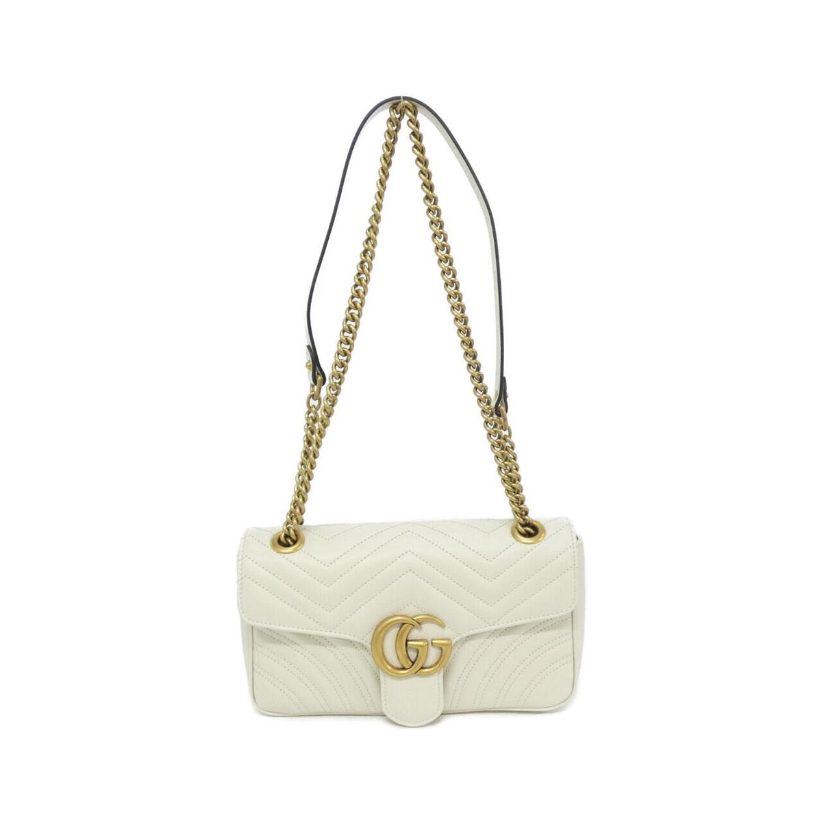 Gucci GG Marmont Quilted Chevron Leather Shoulder Bag