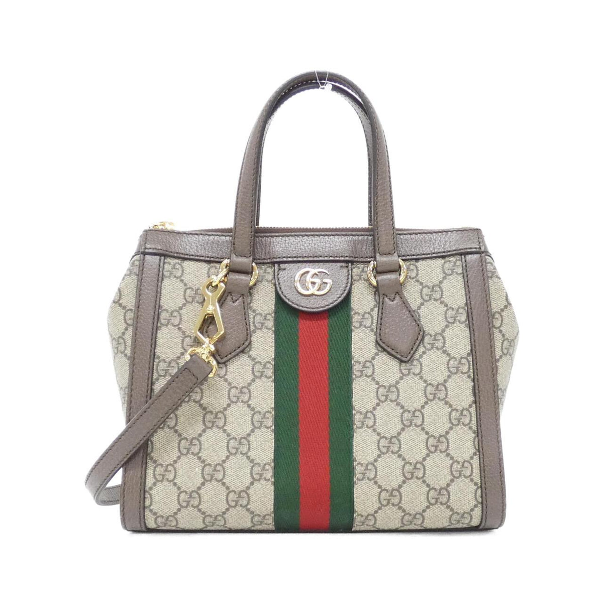 Gucci Ophidia GG Supreme Canvas Leather Shoulder Bag