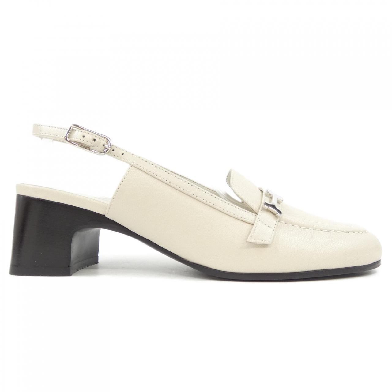 Hermes Paris H Buckle Leather Pumps