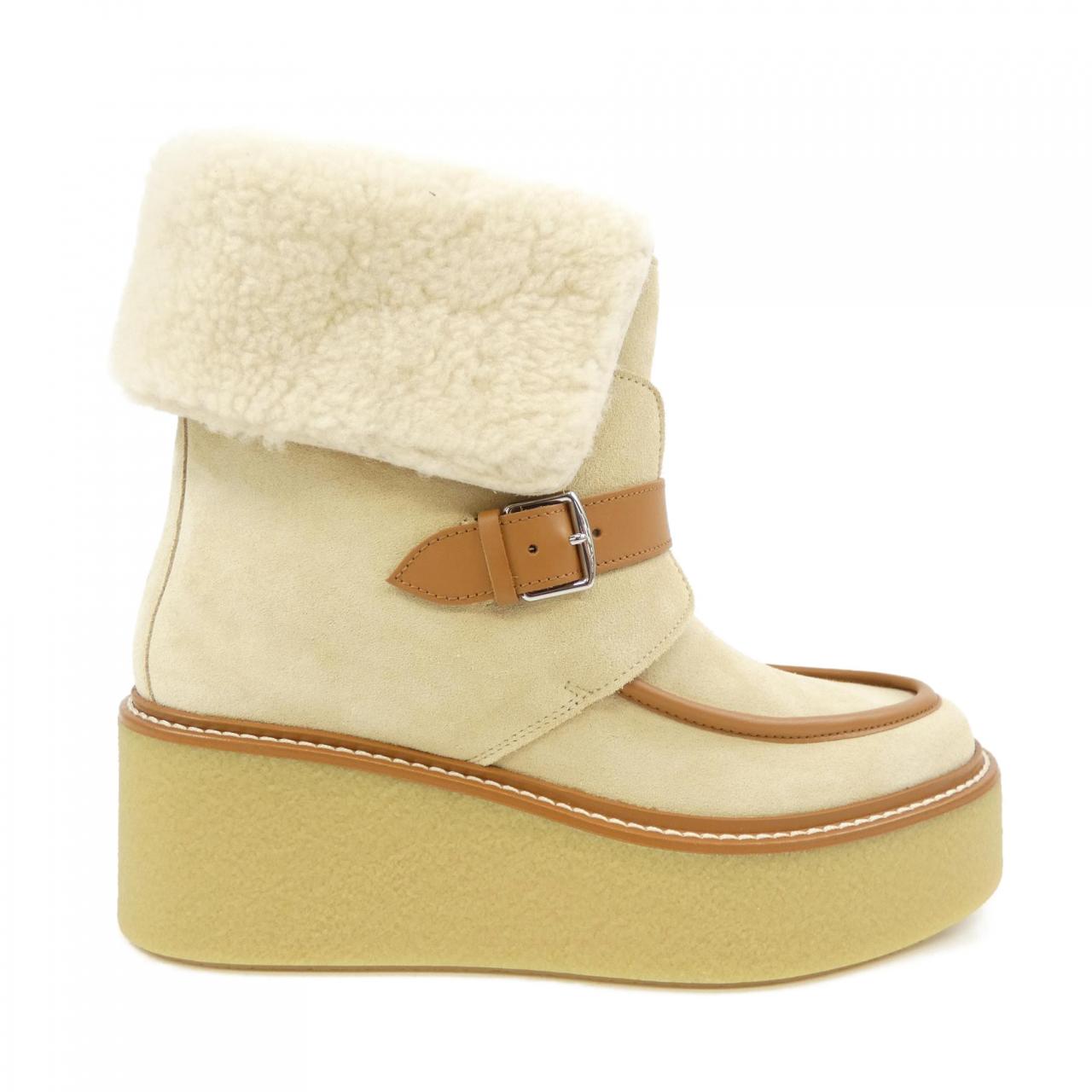 Hermès Hemisphere Shearling Boots