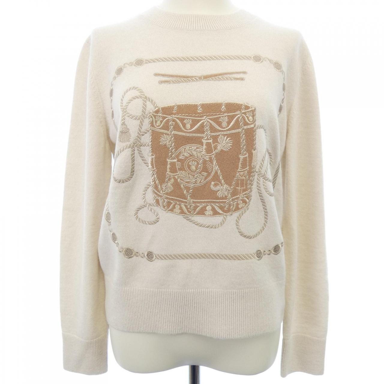 Hermes LES TAMBOURS FINESSE wool knit