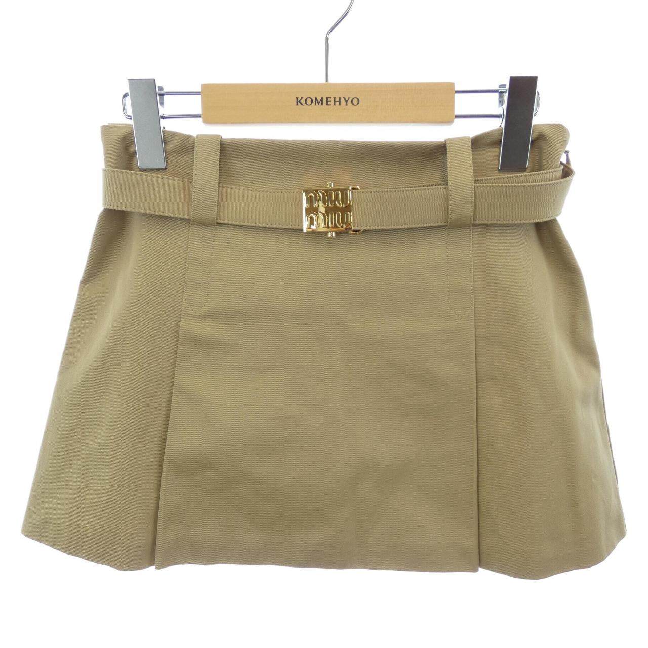 Miu Miu Chino Cotton Skirt