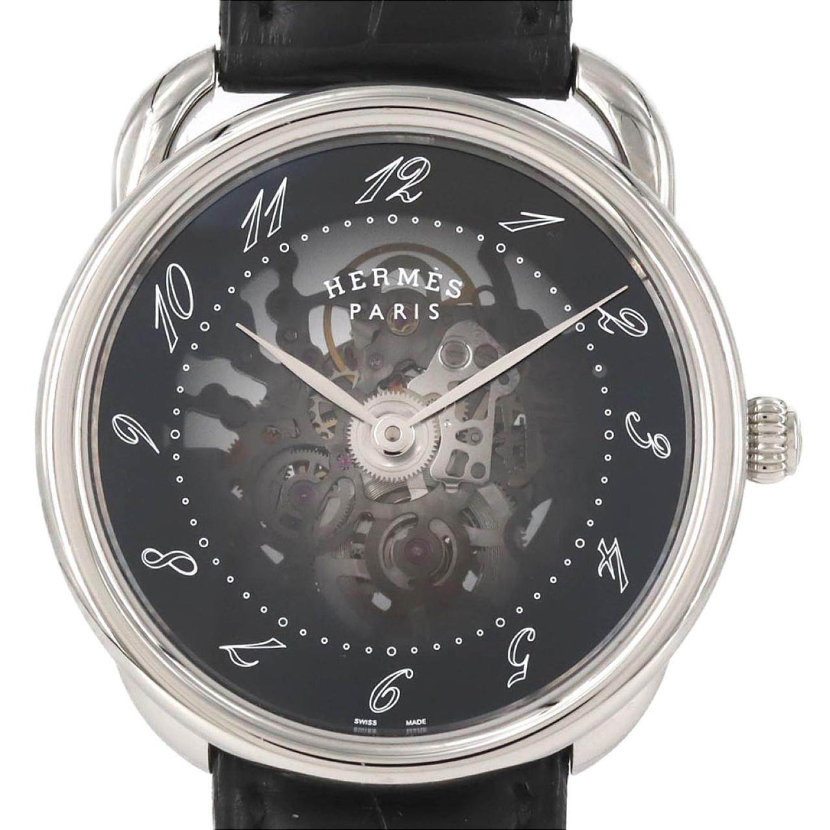 Hermes Arceau Squelette Stainless Steel Automatic