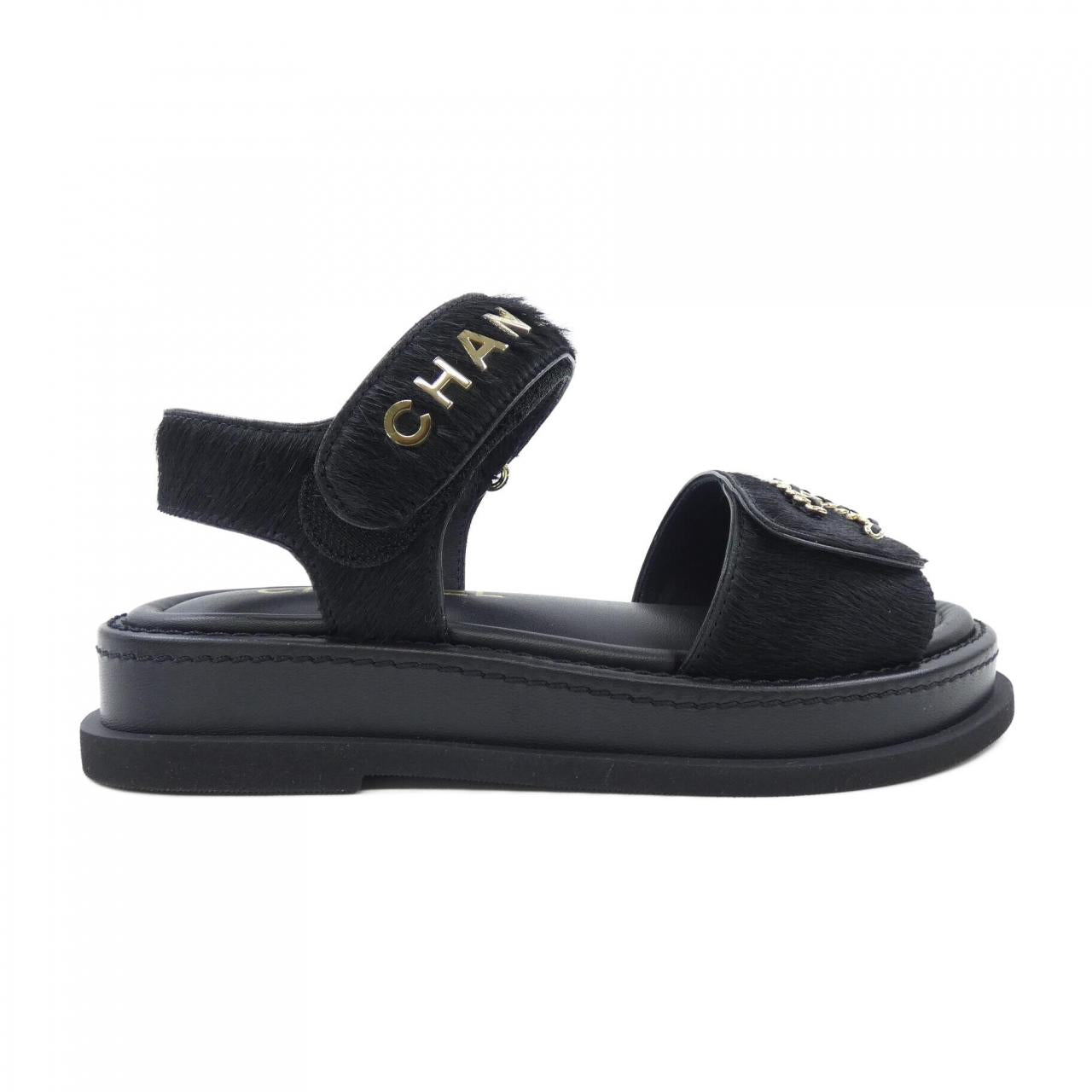 Chanel G46018B17971 Calfskin Haircalf Sandals