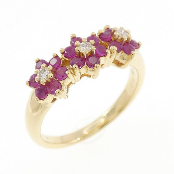 Ponte Vecchio Au750 Ruby Diamond Ring