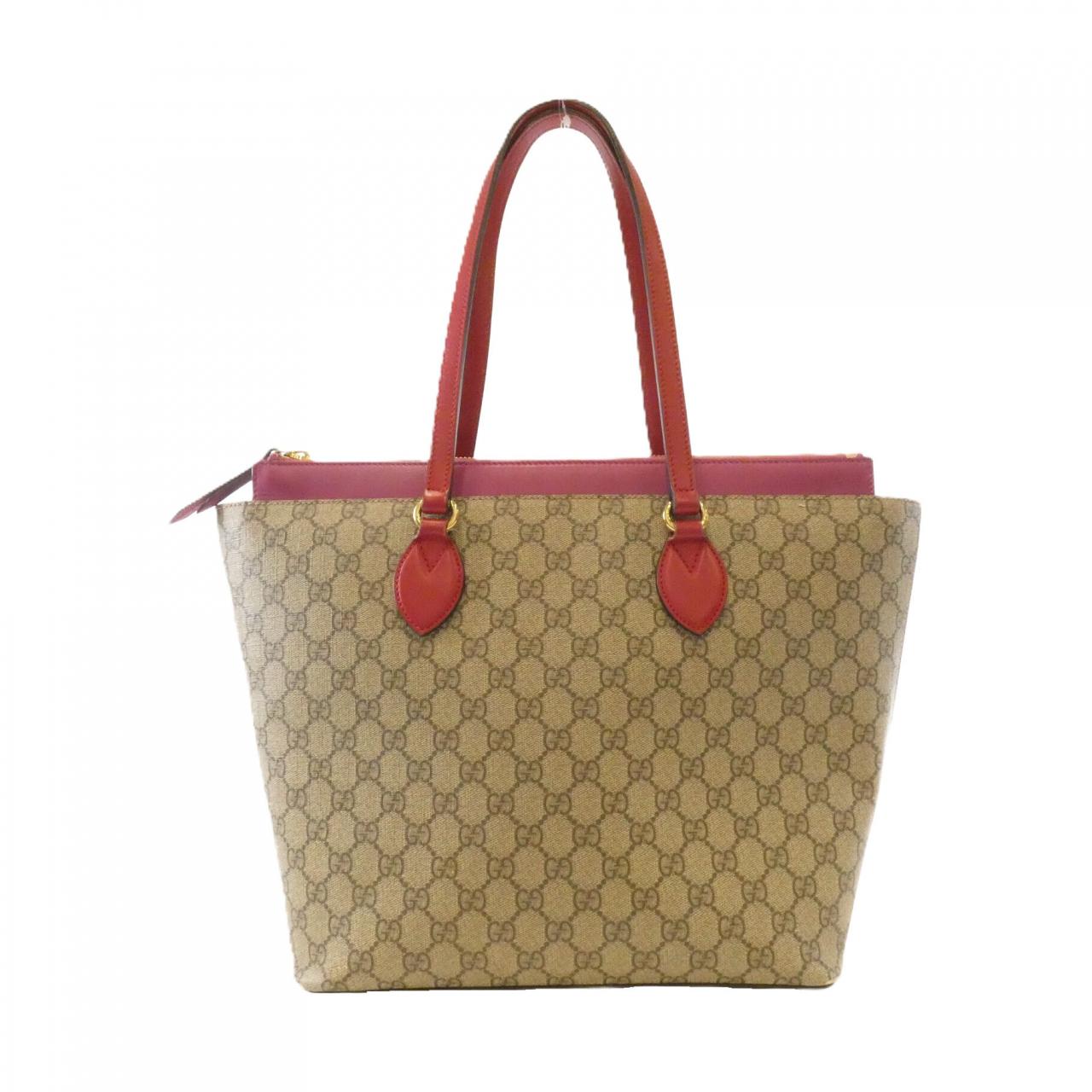 Gucci GG Supreme Canvas Leather Shoulder Bag