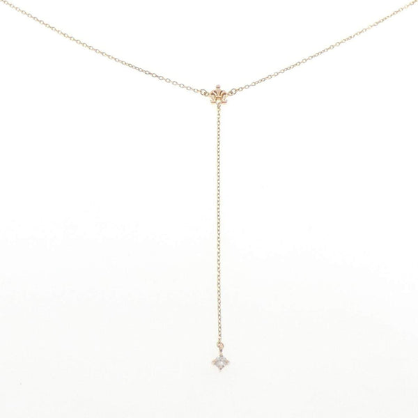 K10 Yellow Gold K10 Pink Gold Diamond Necklace