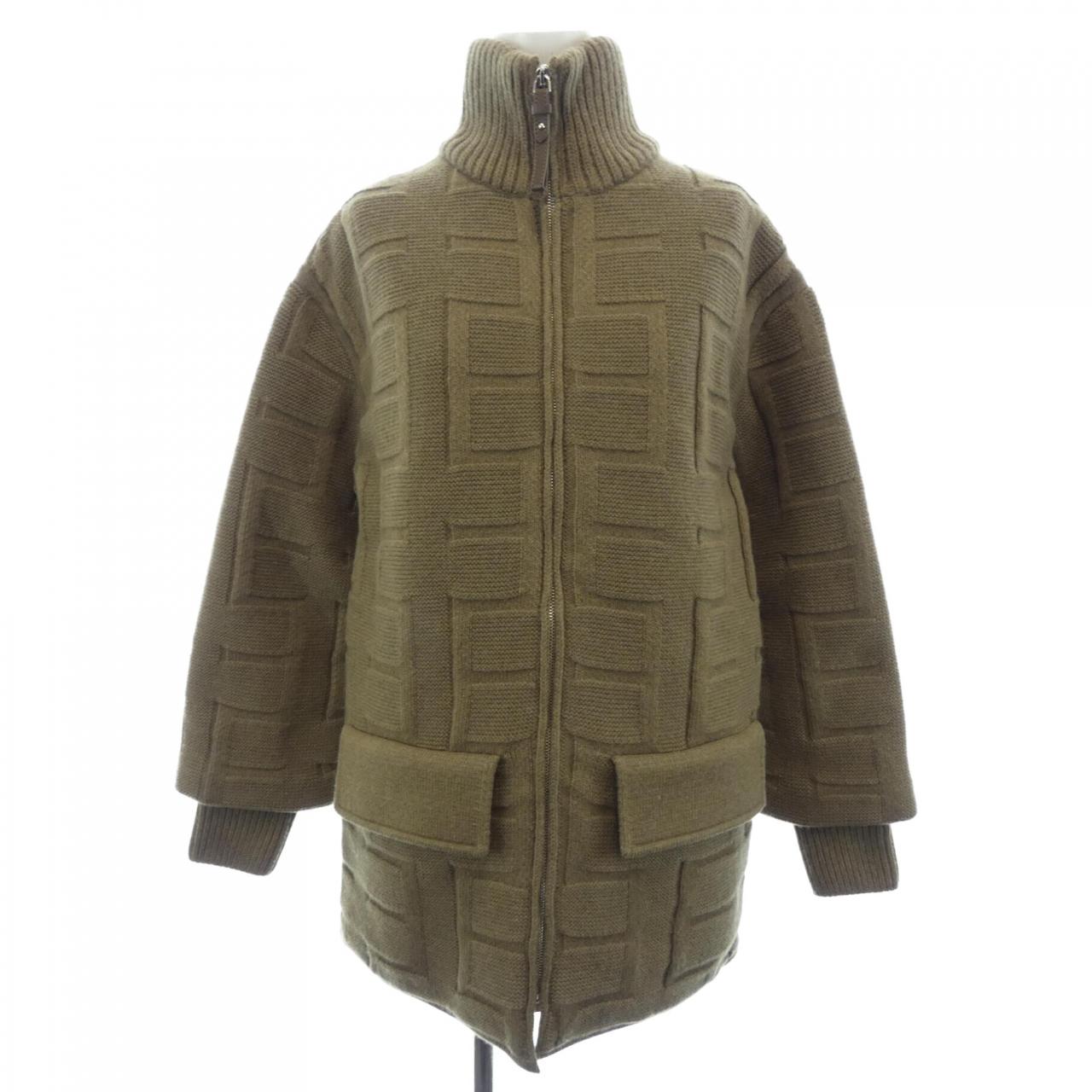 Hermes 2H2102DA34 Wool Cardigan