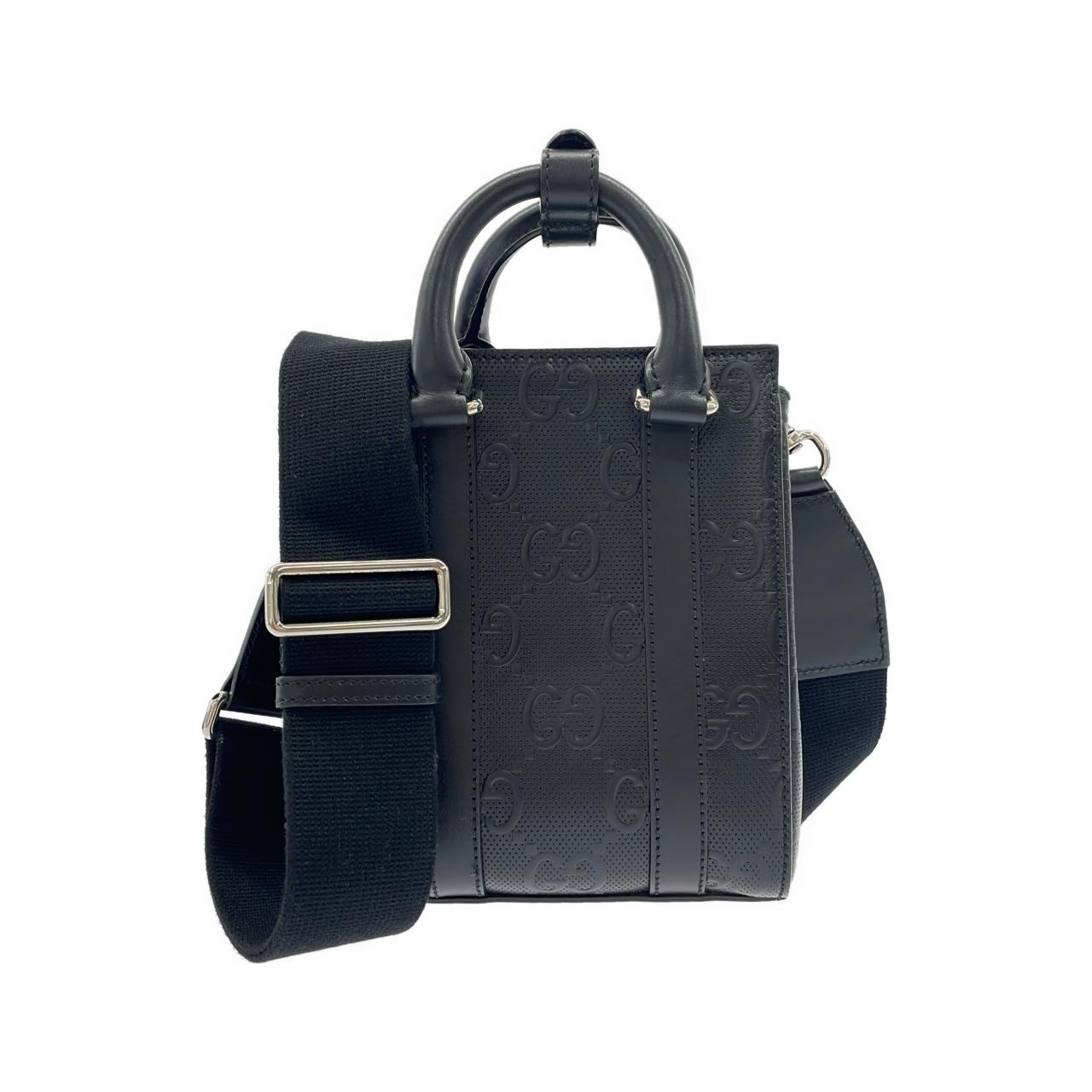 Gucci GG Embossed Leather Shoulder Bag