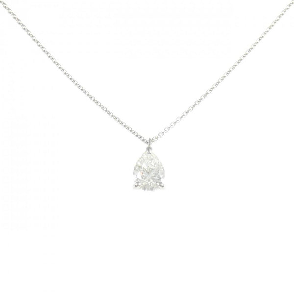 Platinum Diamond Pear Shape Necklace