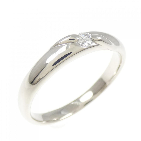 Pt1000 Diamond Moonstone Ring