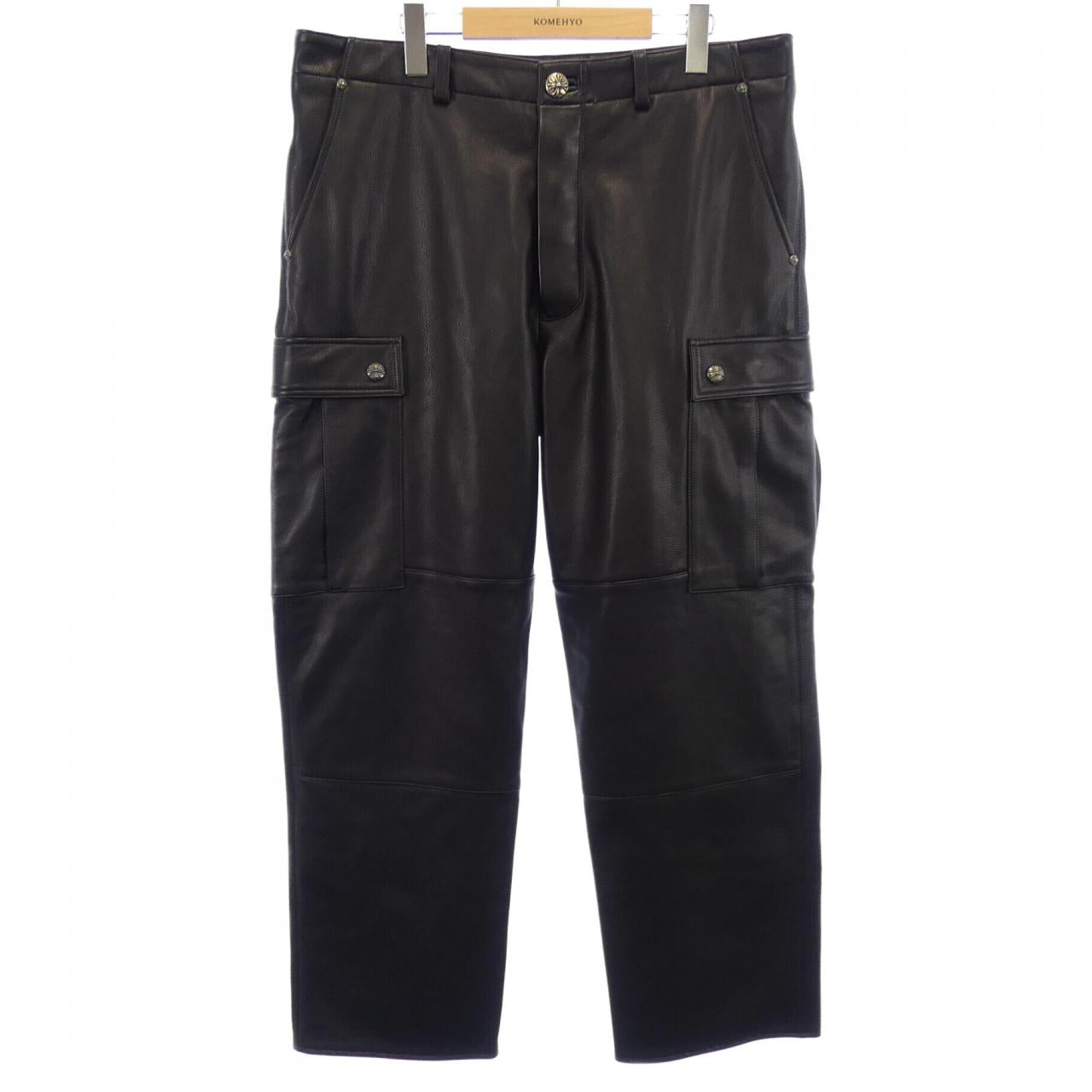Chrome Hearts DEVIL DOG Calfskin Pants