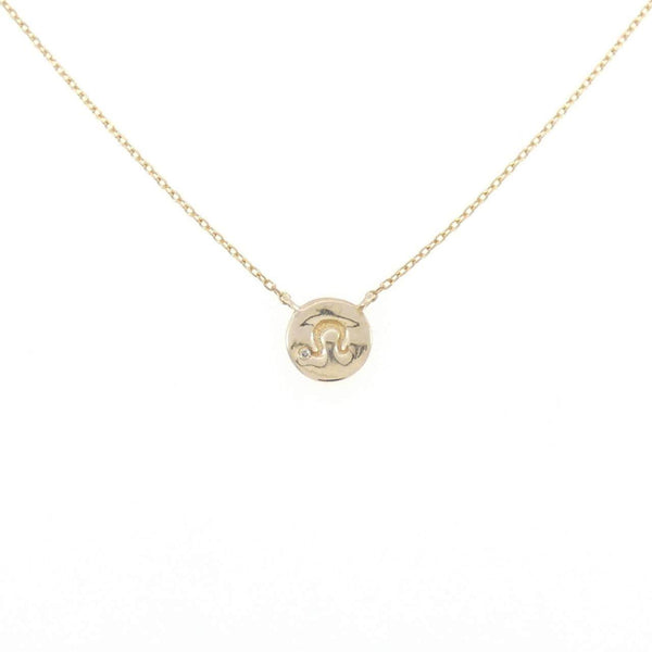 K10 Yellow Gold Diamond Necklace
