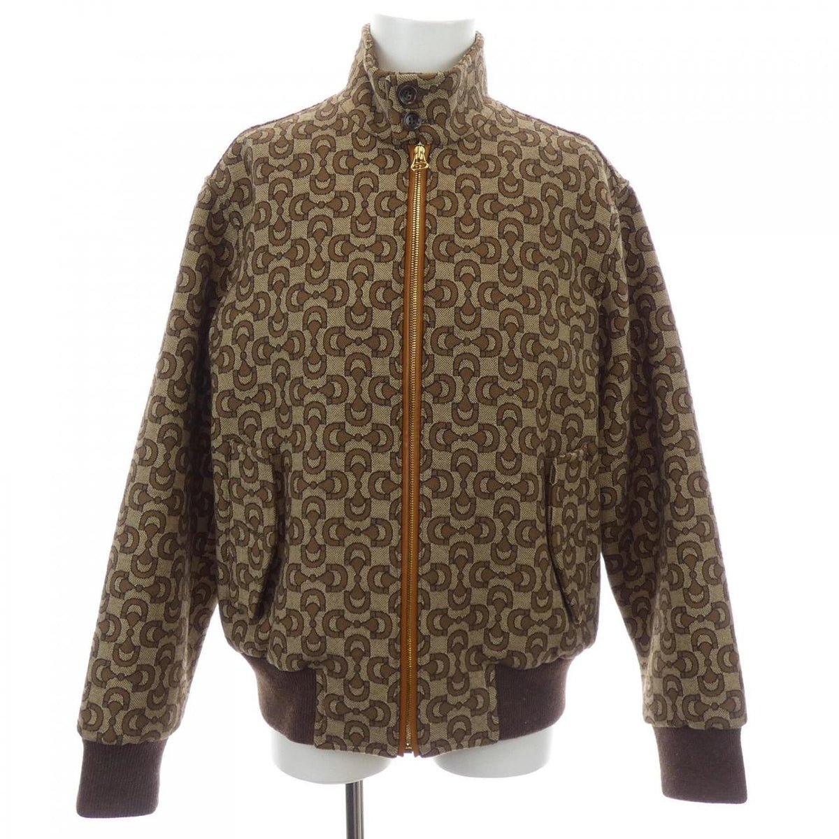 Gucci Horsebit Jacquard Wool Jacket