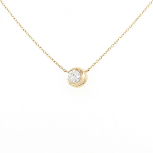 STAR JEWELRY Moon Setting Au750 Diamond Necklace