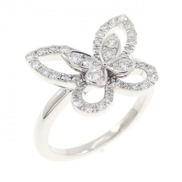 Graff Butterfly Silhouette Mini 750 White Gold Diamond Ring