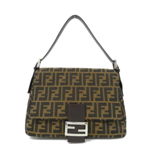 Fendi Mamma Baguette Canvas Shoulder Bag