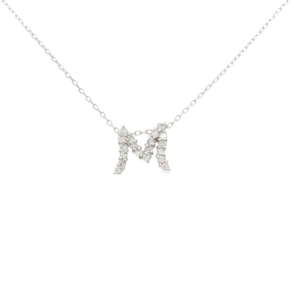 Au750 Diamond Initial M Necklace