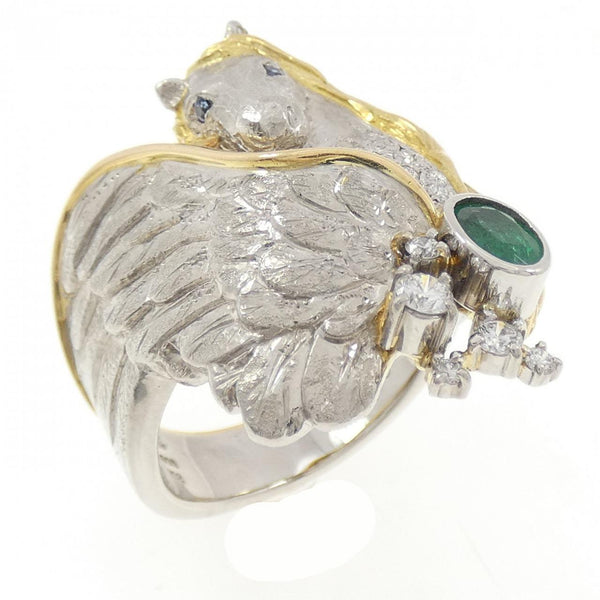 Nobuko Ishikawa Platinum Au750 Color Stone Ring