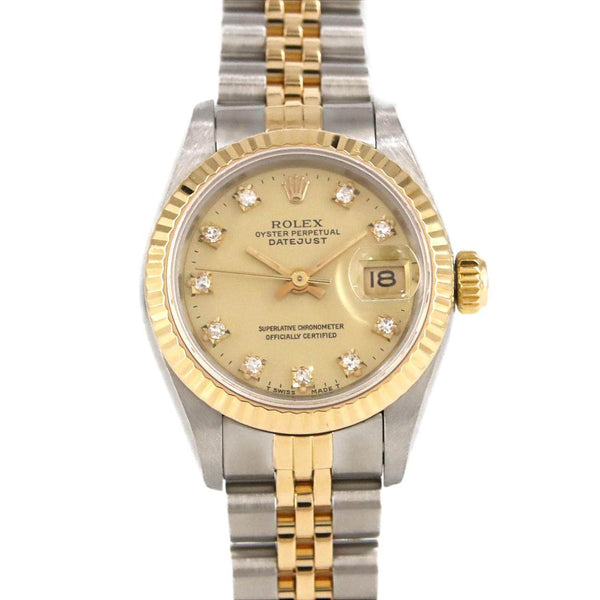 Rolex Datejust Stainless Steel Yellow Gold Watch