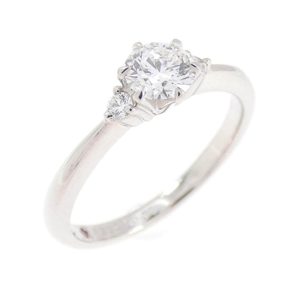 Pt950 Diamond Ruby Ring