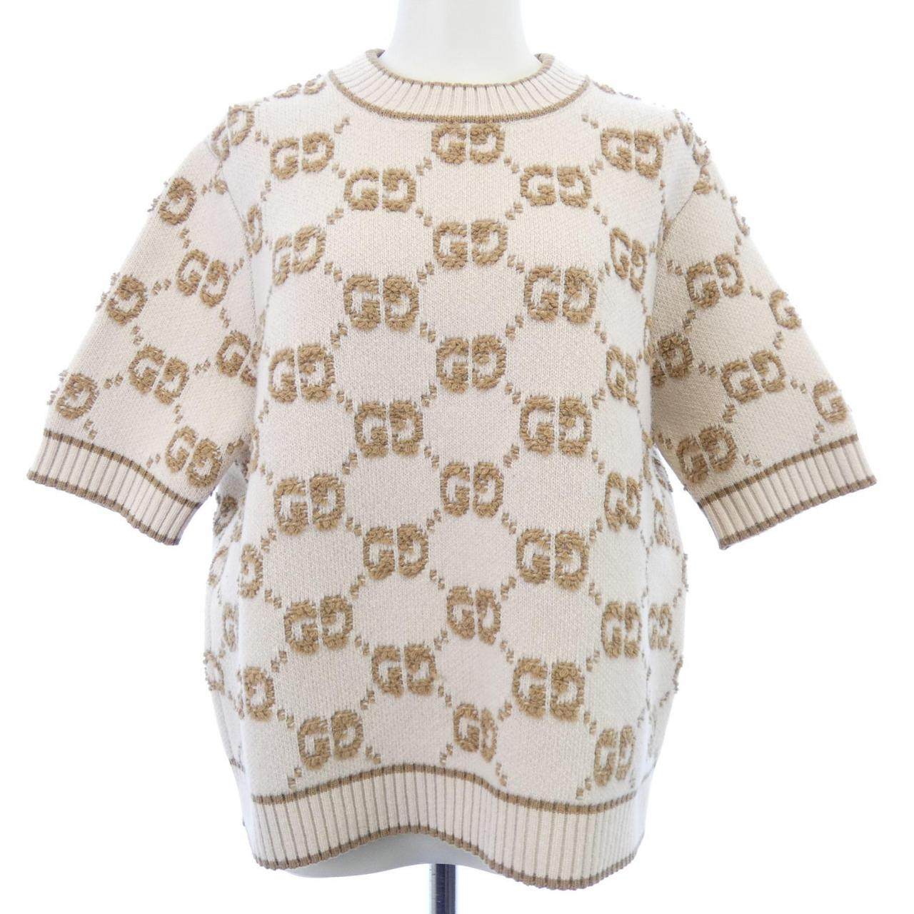 Gucci GG Boucle Wool Knit Top