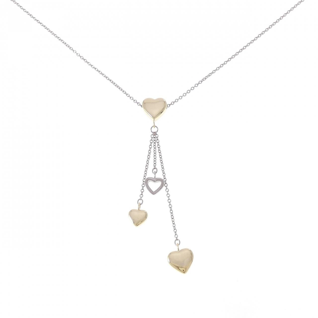 Tiffany Multi Heart Drop Pendant Necklace