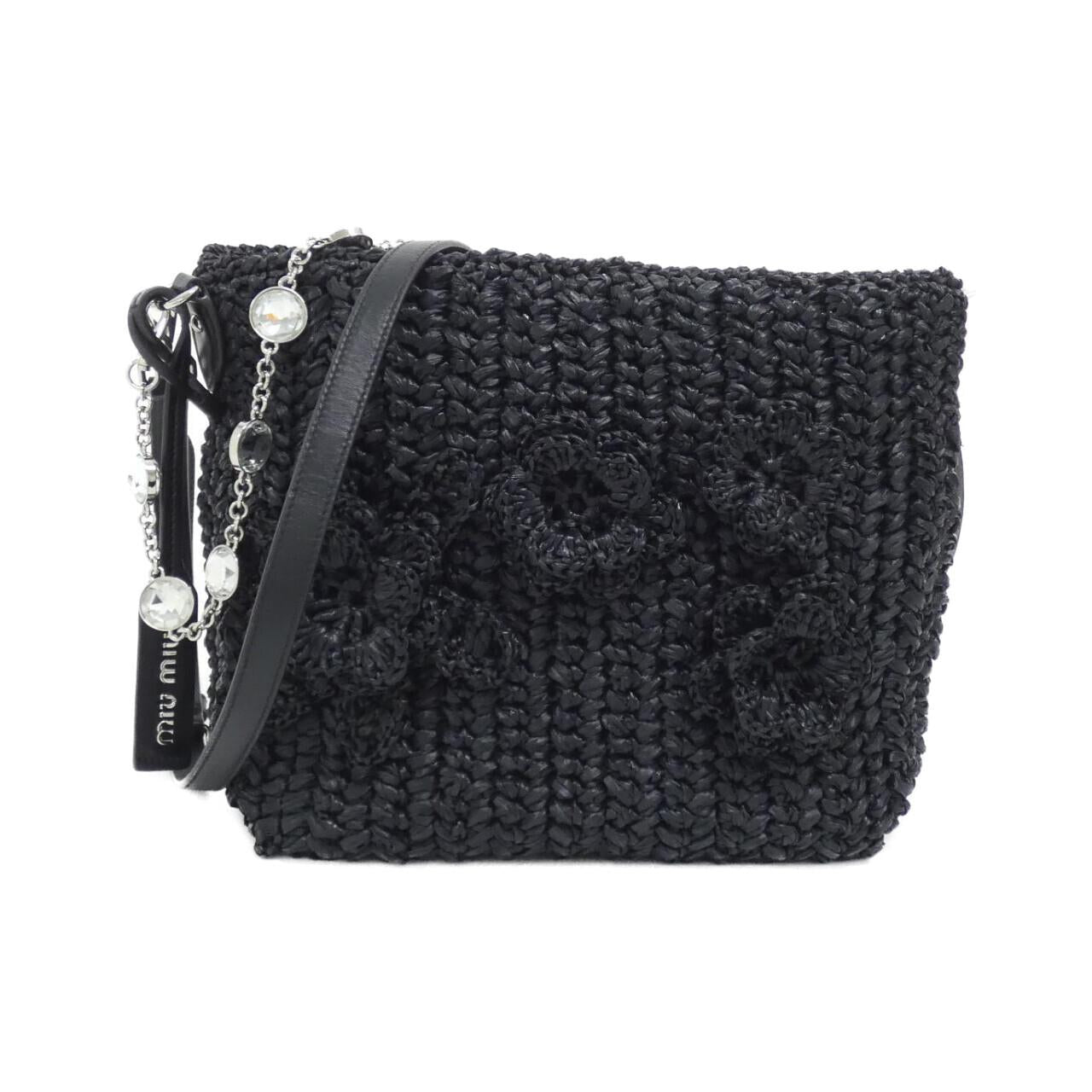 Miu Miu RAFIA CRYSTAL Shoulder Bag