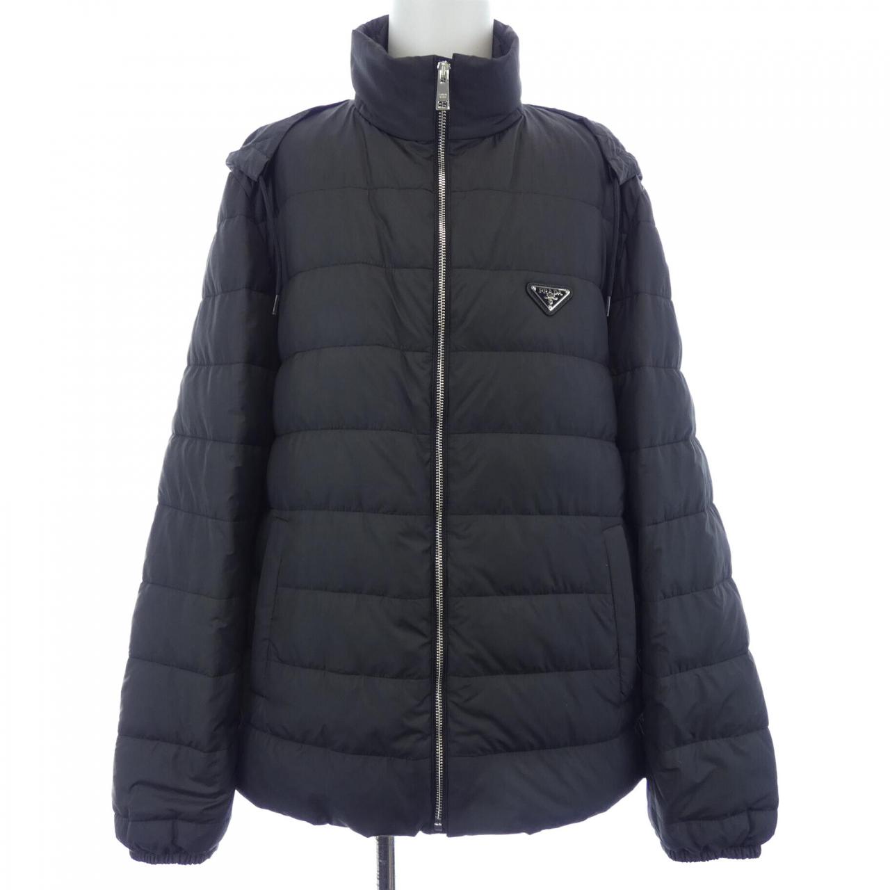 Prada Triangle Logo Polyester Down Jacket
