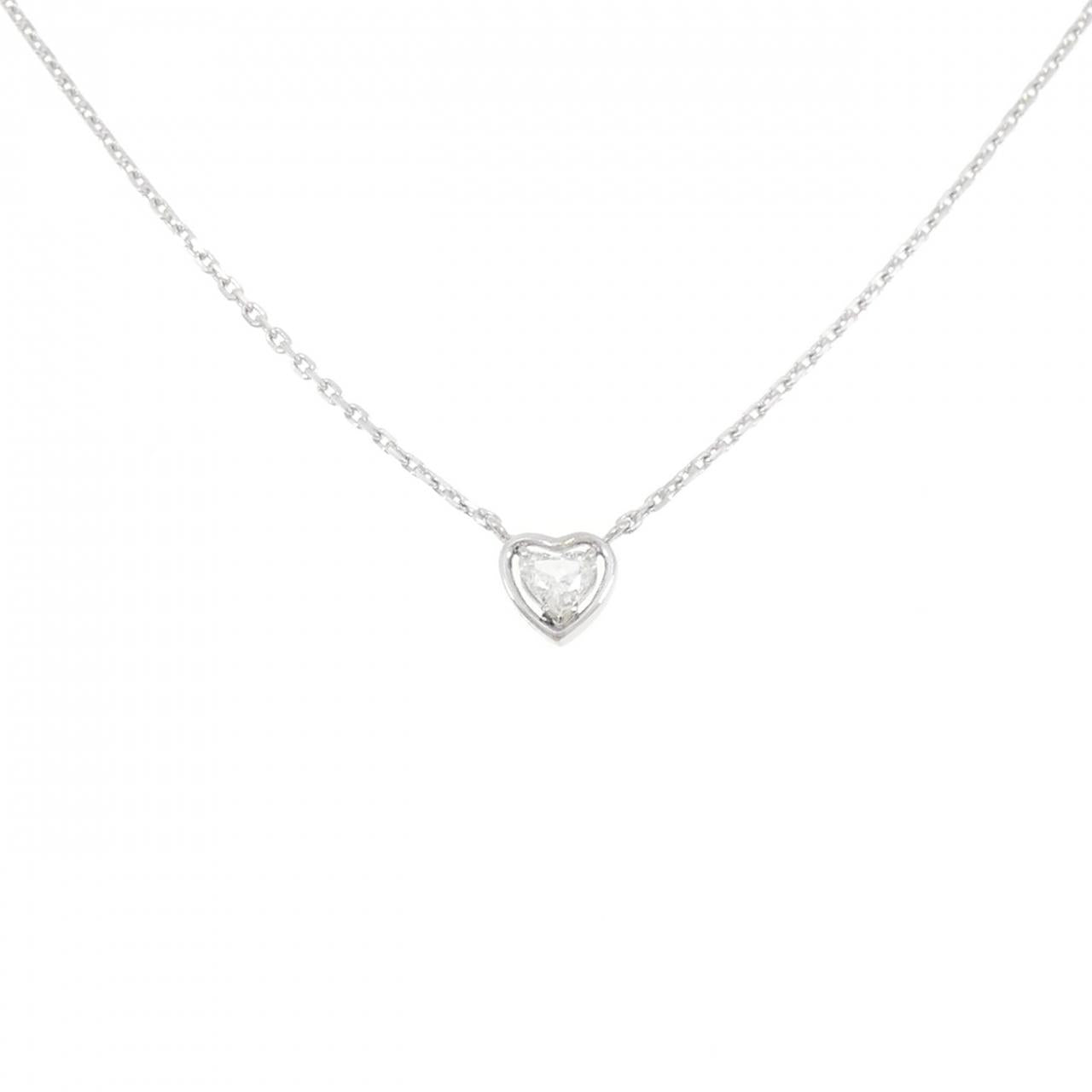 Pt900 Heart Diamond Necklace