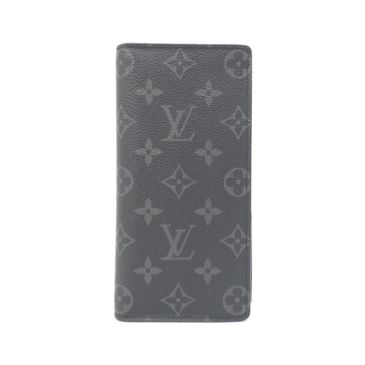 Louis Vuitton Porte feuille Brazza Monogram Eclipse Long Wallet