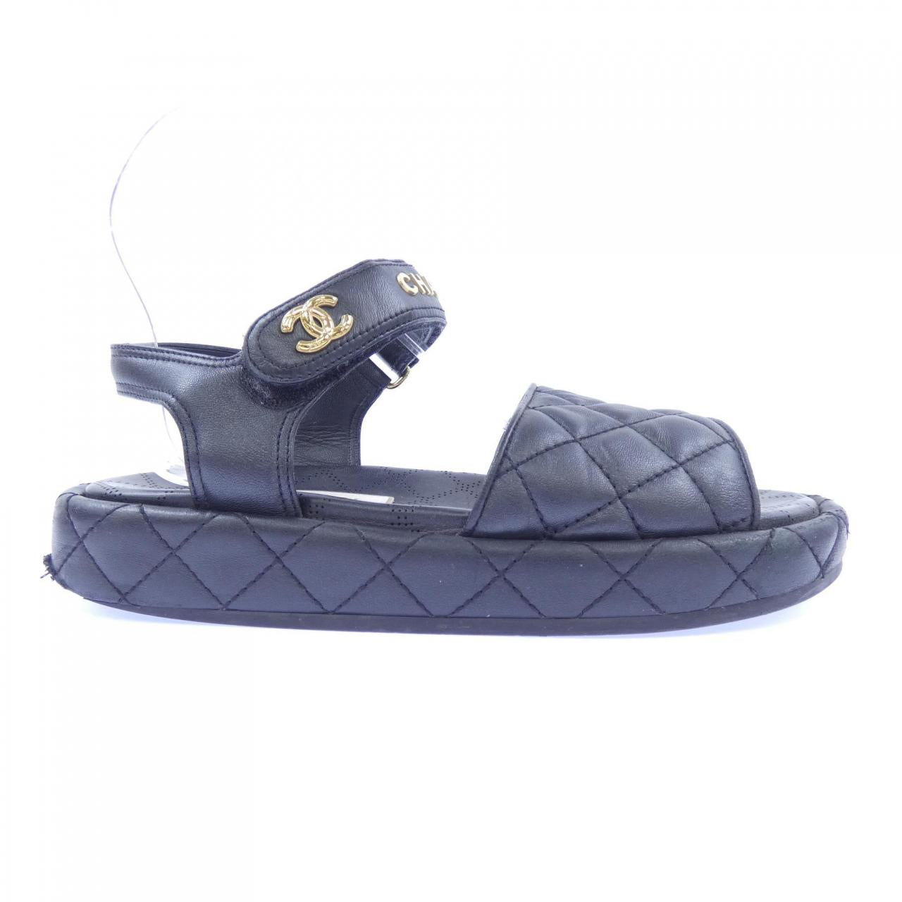 Chanel Iridescent Lambskin Sandals