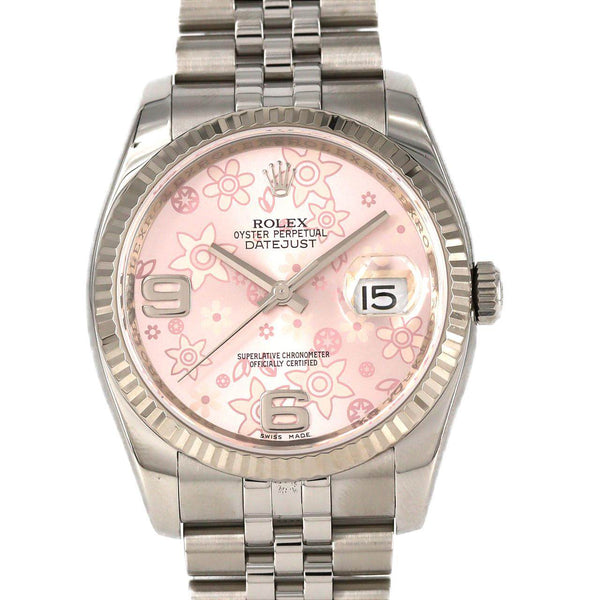 Rolex Datejust Stainless Steel White Gold Automatic
