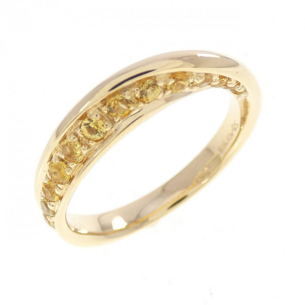 Scavia 750 Yellow Gold Sapphire Diamond Ring