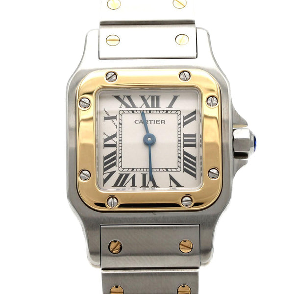 Cartier Santos Galbee Stainless Steel Yellow Gold Watch