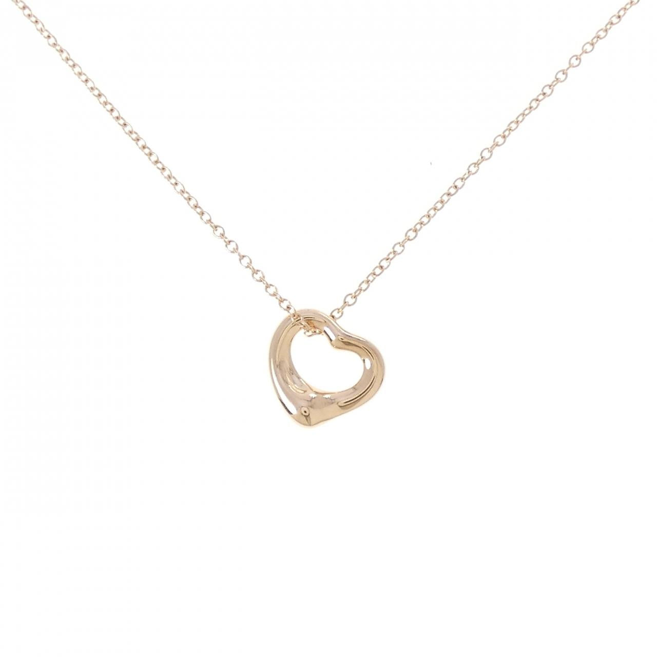 Tiffany & Co. Open Heart 750 Pink Gold Necklace