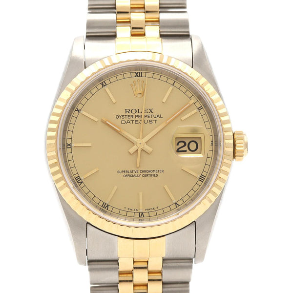 Rolex Datejust Stainless Steel Yellow Gold Automatic