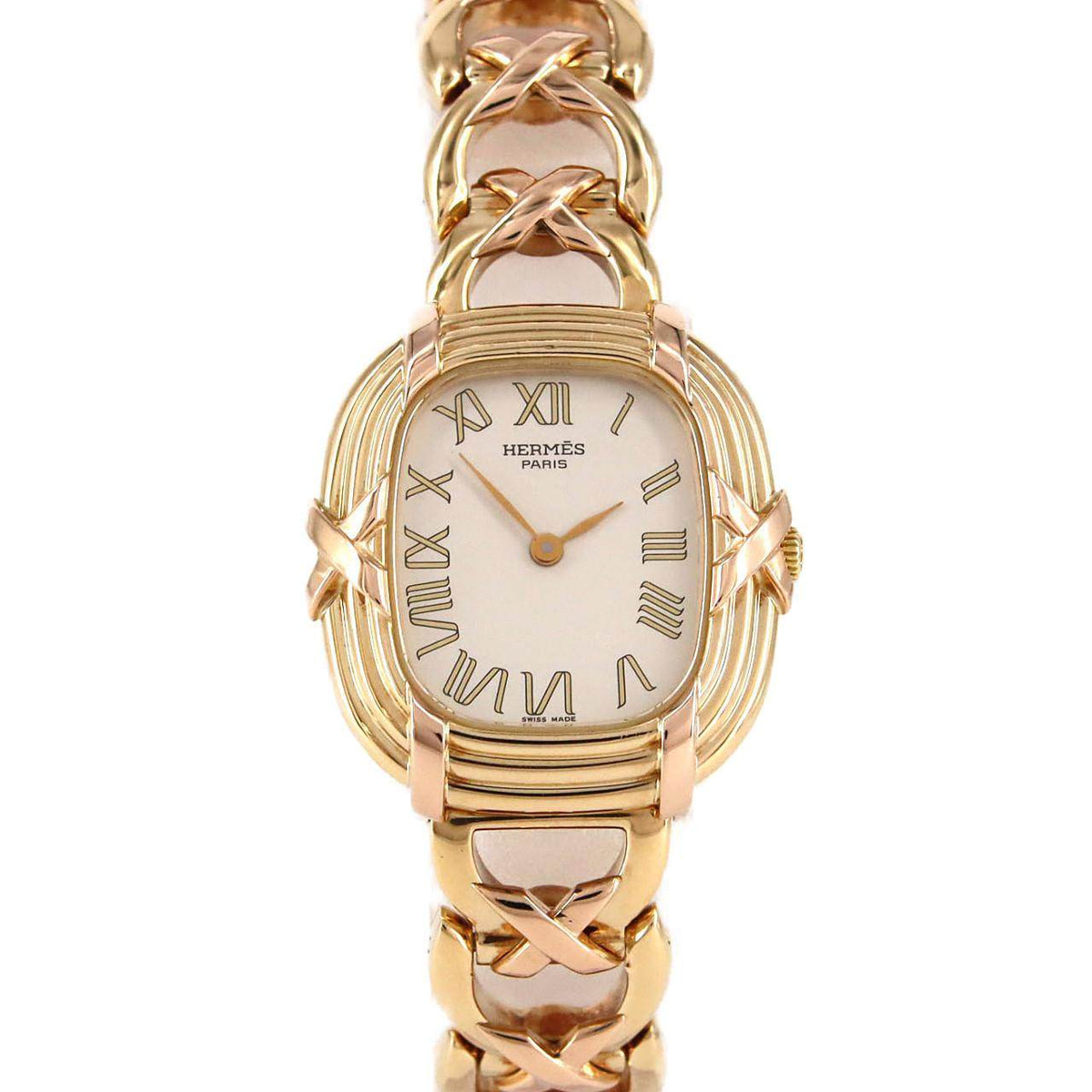 Hermes Faubourg Yellow Gold Pink Gold Quartz