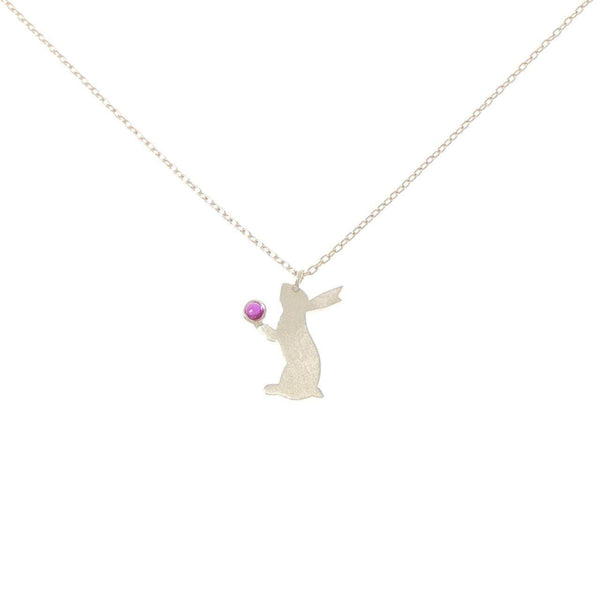 K10 Yellow Gold Ruby Necklace