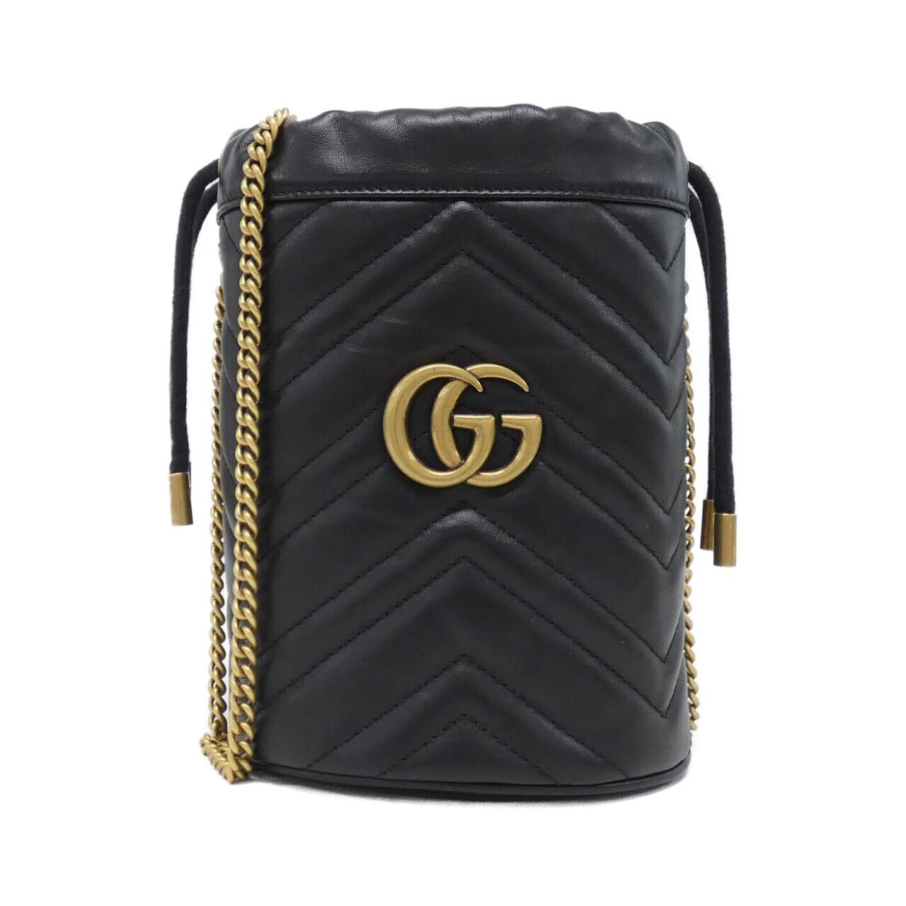 Gucci GG Marmont Quilted Chevron Leather Shoulder Bag