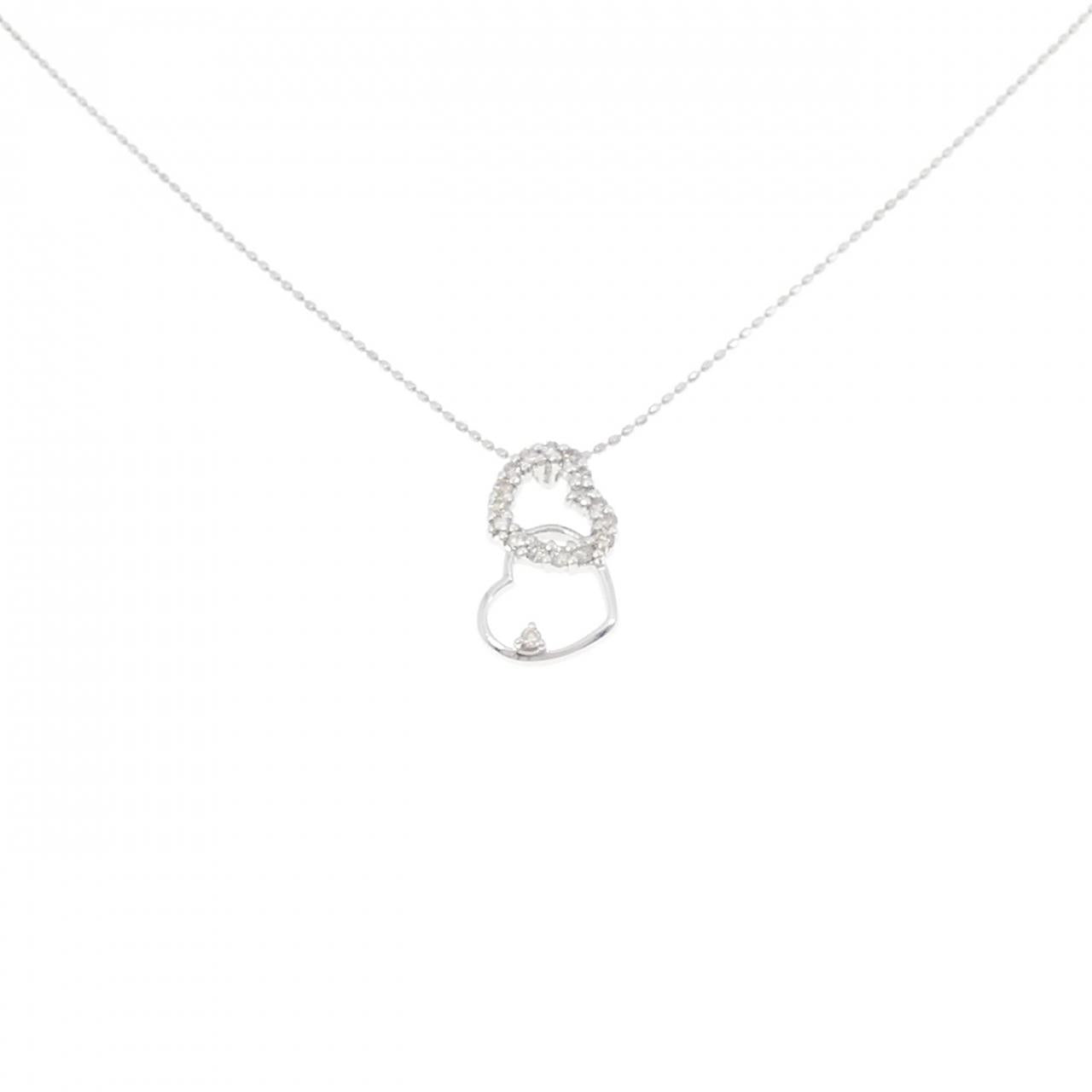 Au750 Heart Diamond Necklace