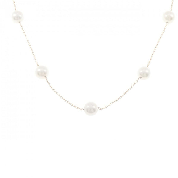 K10 Pink Gold Akoya Pearl Necklace