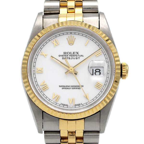 Rolex Datejust Stainless Steel Yellow Gold Automatic