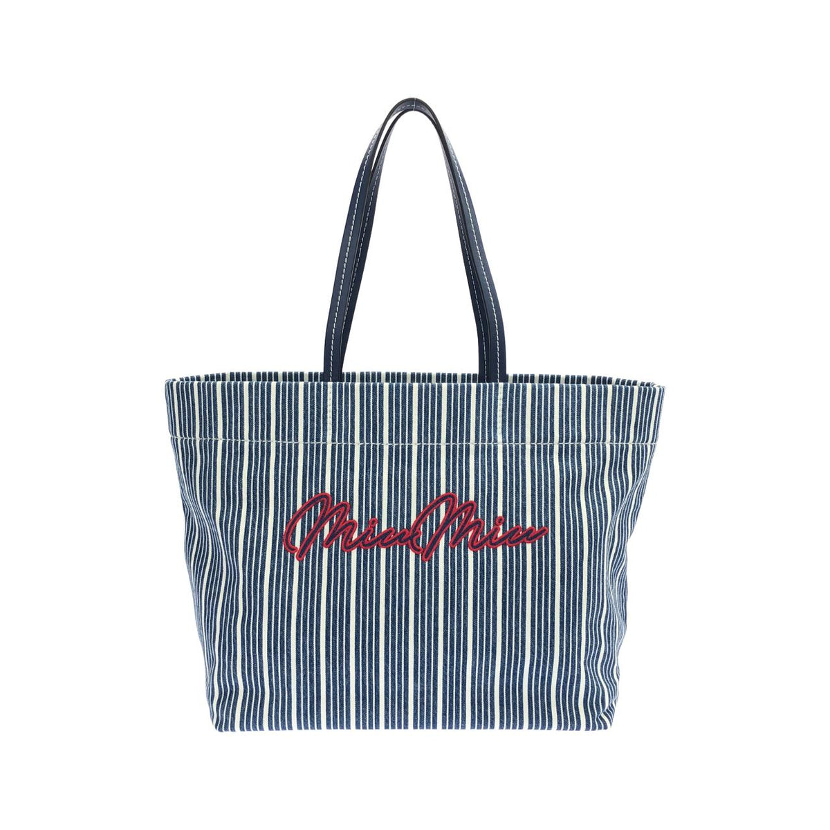 Miu Miu Denim Riga Tote Bag