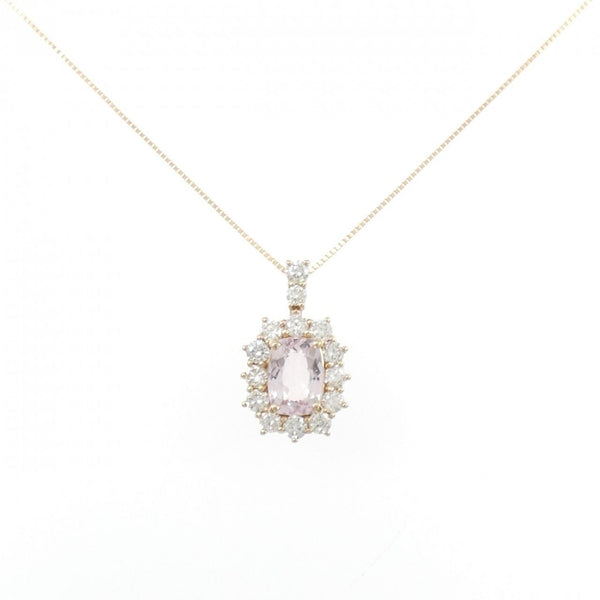 Au750 Beryl Diamond Necklace